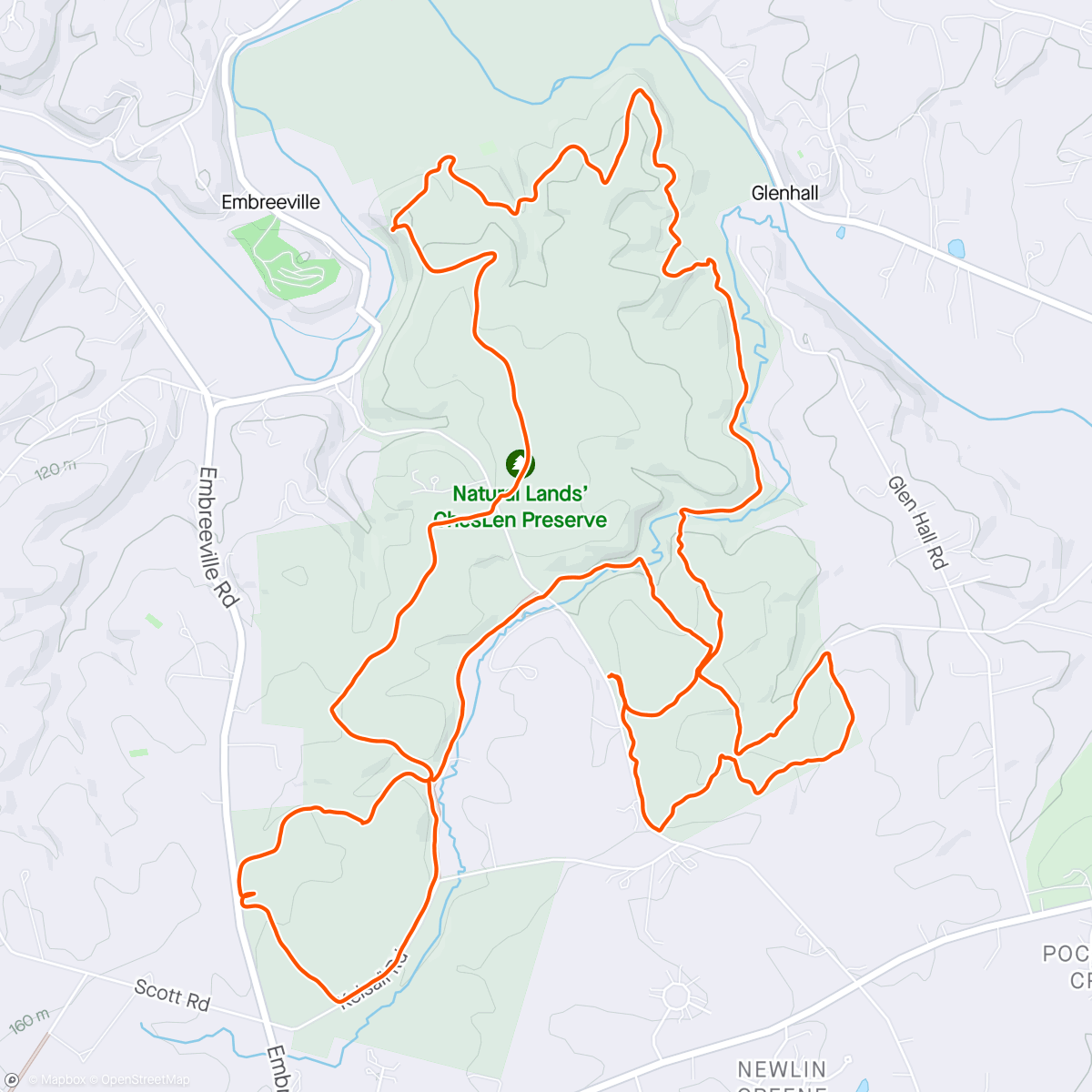 Map of the activity, Cheslen