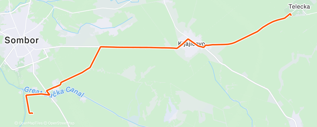 Карта физической активности (Утренний велозаезд)