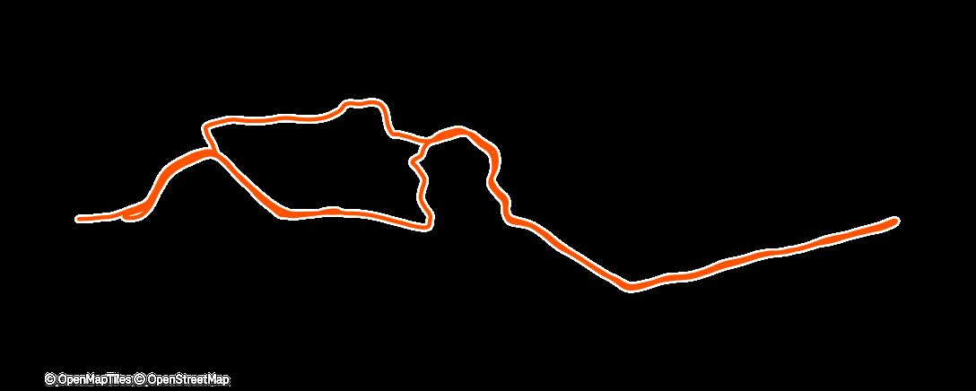 Map of the activity, Juoksulla jäähdyttelyt kun oli hiihto niin junttaamista