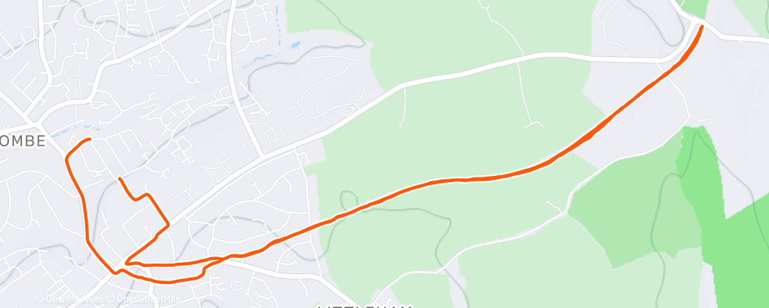 Map of the activity, Budleigh rail trail with Jim