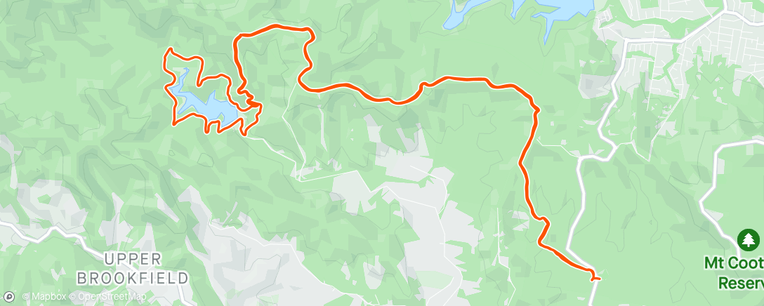Map of the activity, Gap Creek to Gold Creek