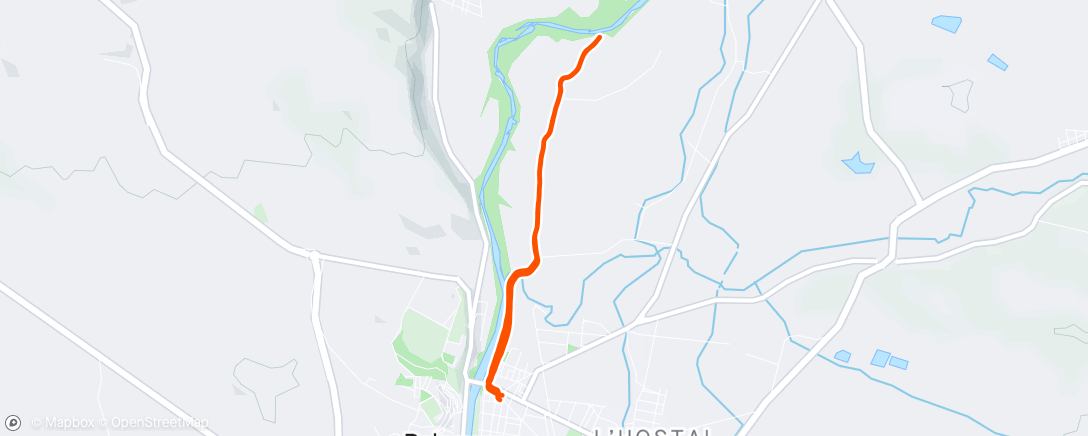 Map of the activity, Run suau dejú