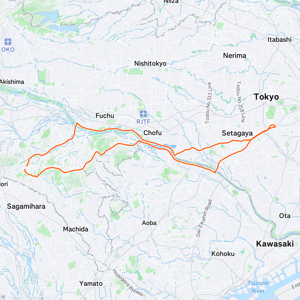 Map of the activity, ツールドフランスカフェへ
