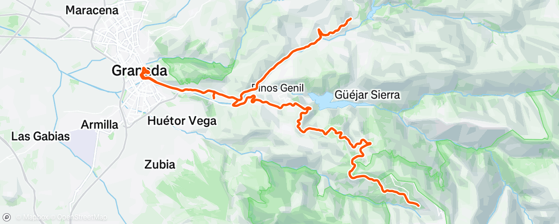 Map of the activity, Morning Ride