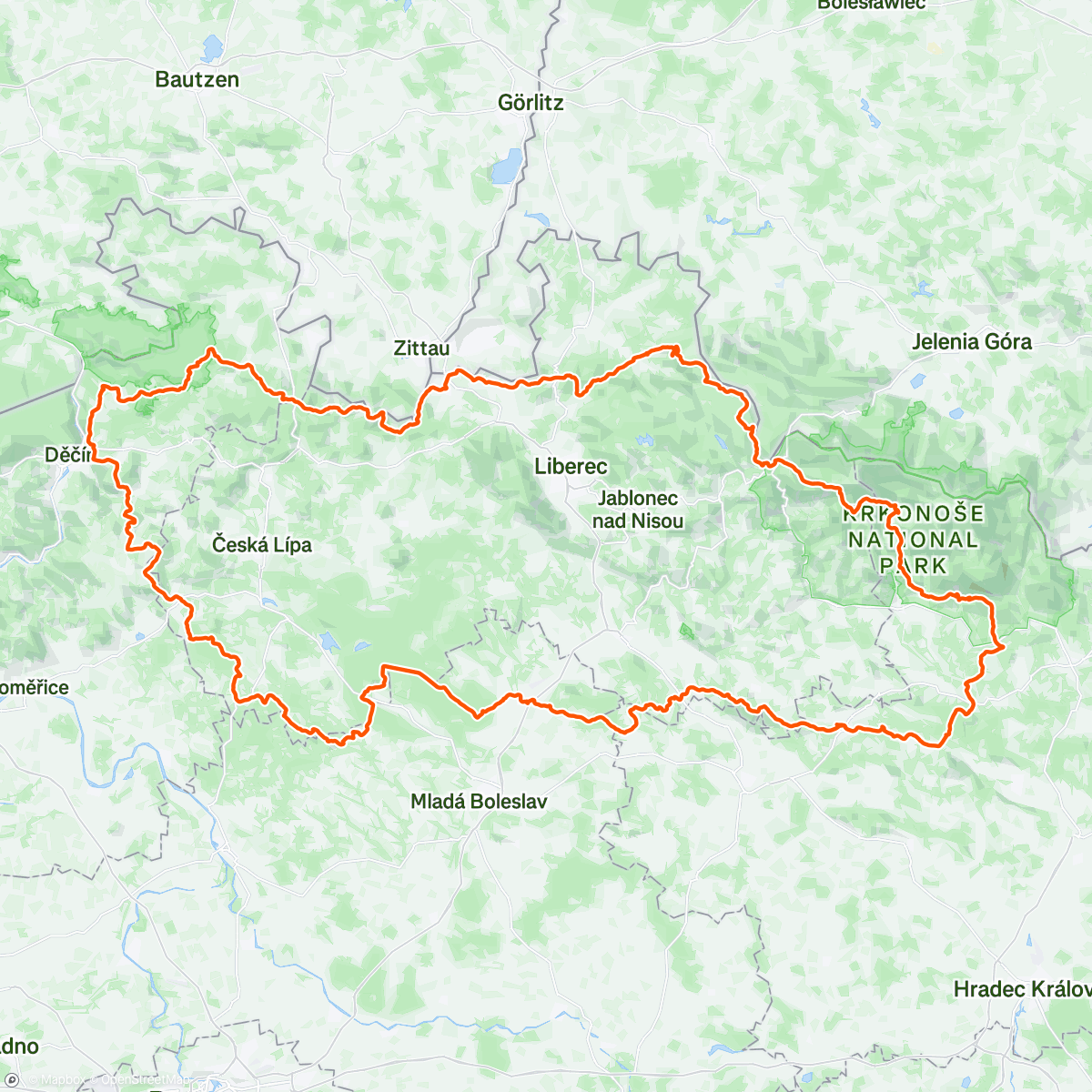 Map of the activity, 400 Ultra 2025 (Z25)