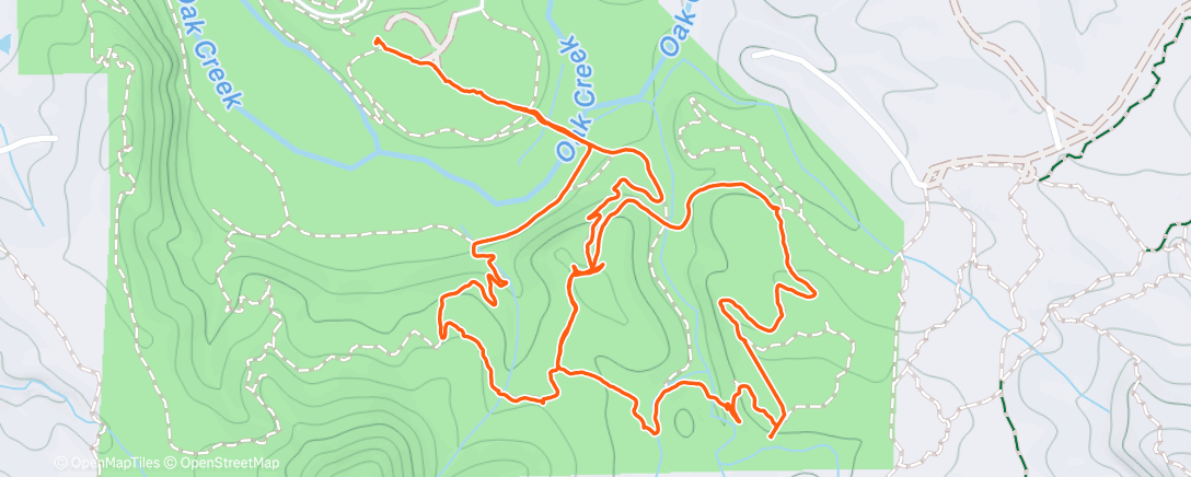 Карта физической активности (Afternoon Hike)