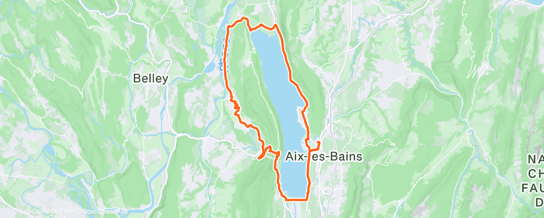 Map of the activity, Vélo