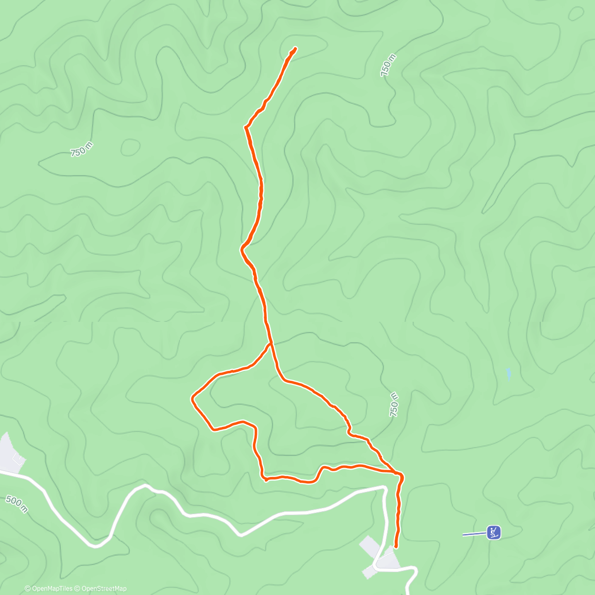 Map of the activity, Kelčský Javorník přes Čerňavu