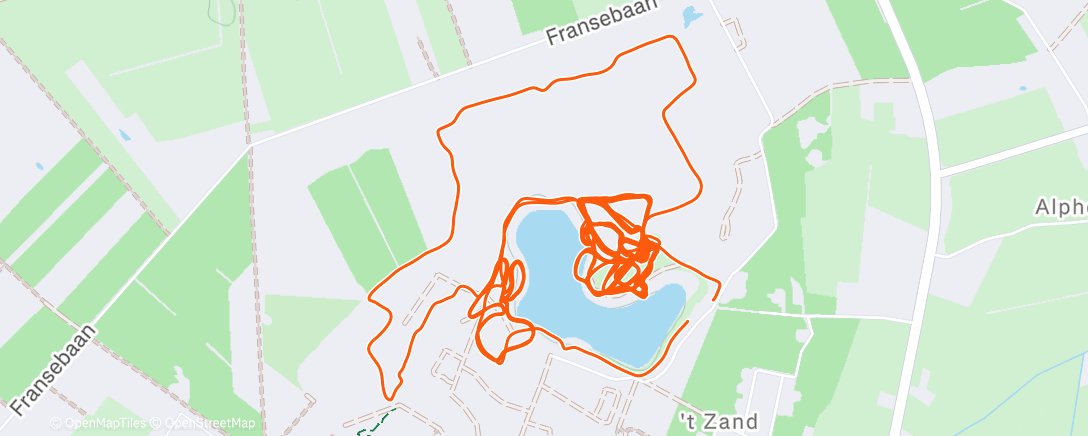 Map of the activity, CX Alphen