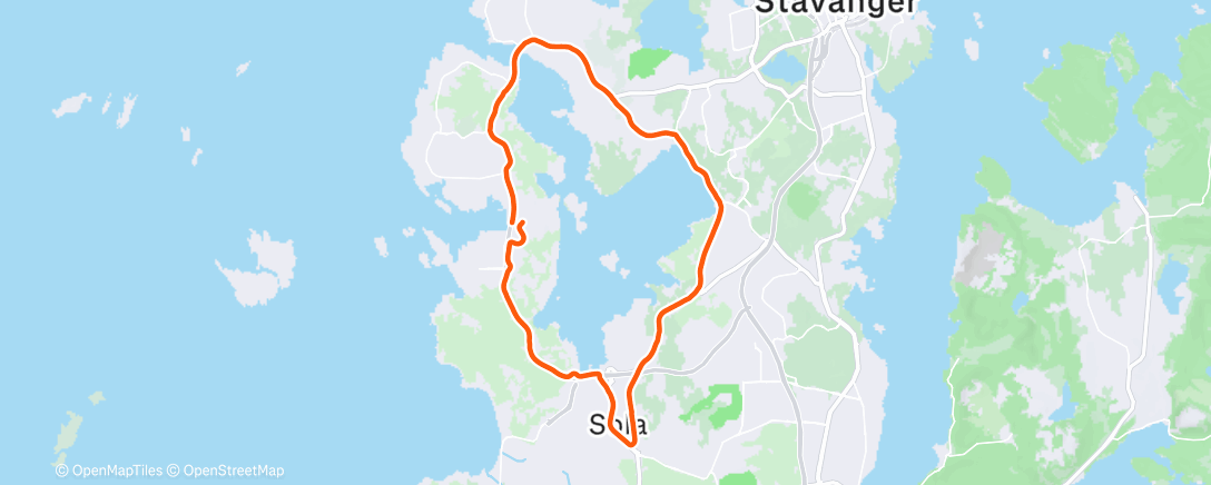 Map of the activity, Boxing Day run