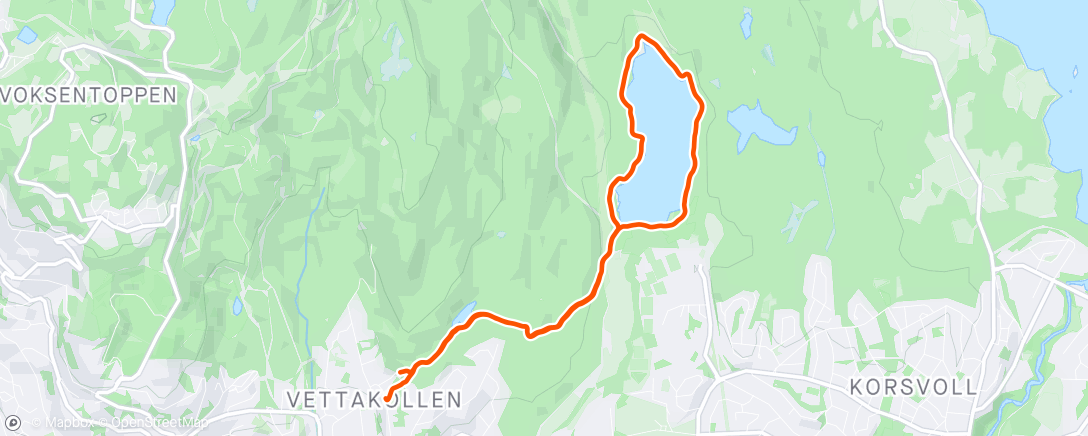 活动地图，Rundt Sognsvann