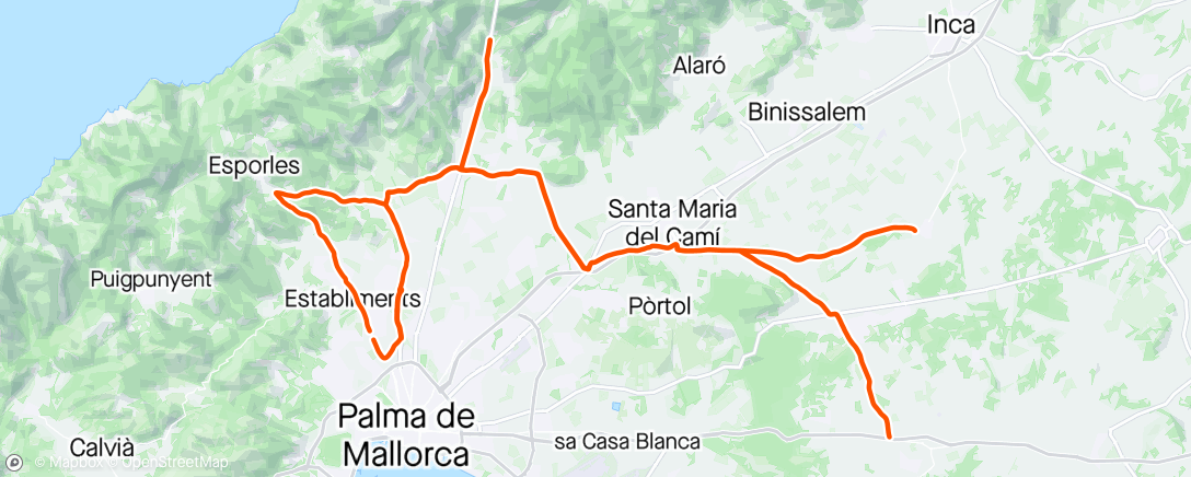 Map of the activity, 🚴‍♂️➡️🌦⬅️👌