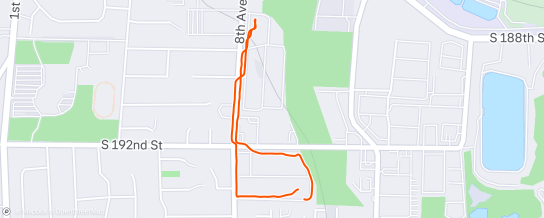 Map of the activity, Lunch Walk