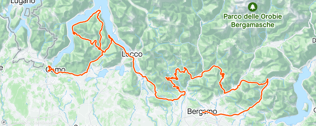 Map of the activity, Morning Ride