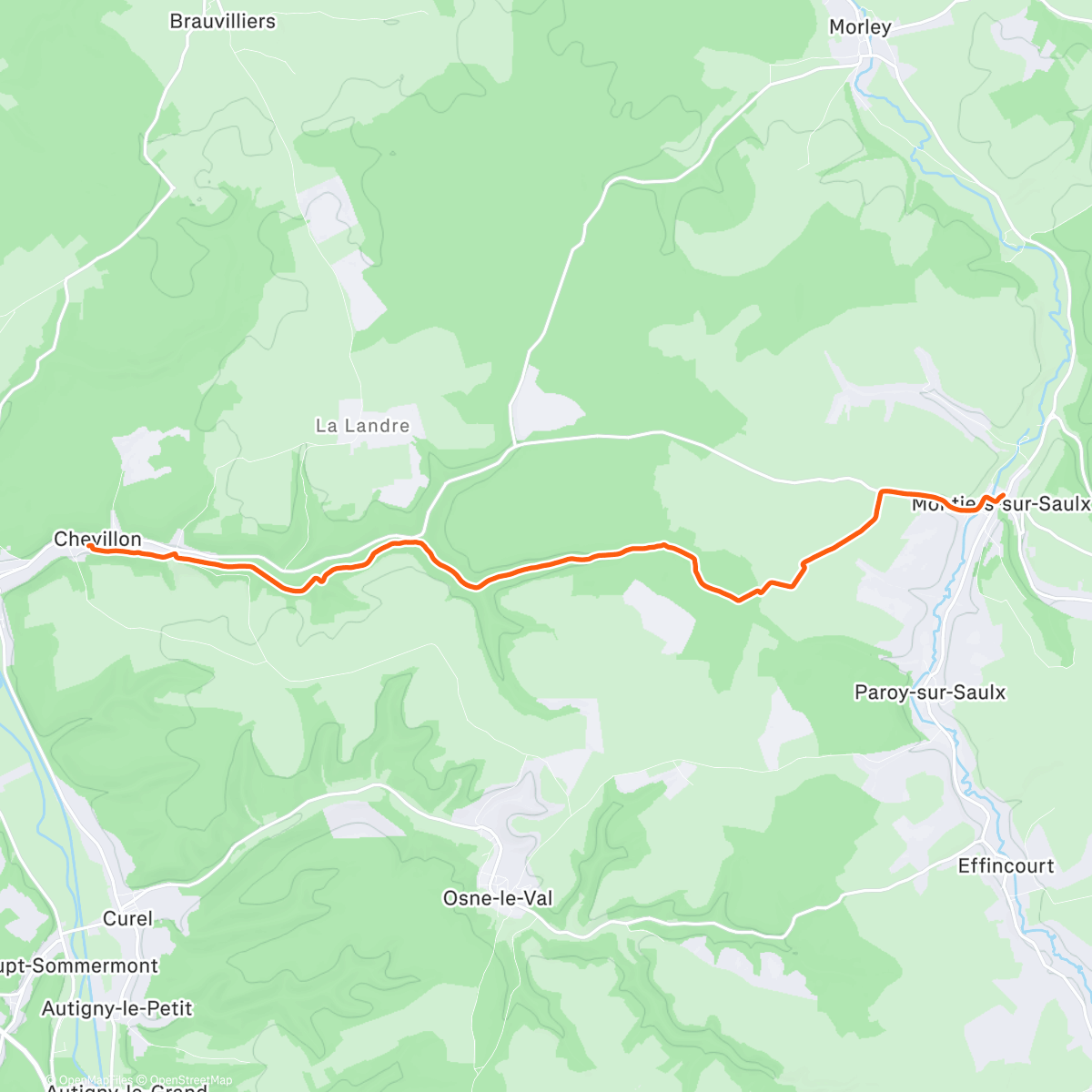 Map of the activity, Trail fromage 🧀