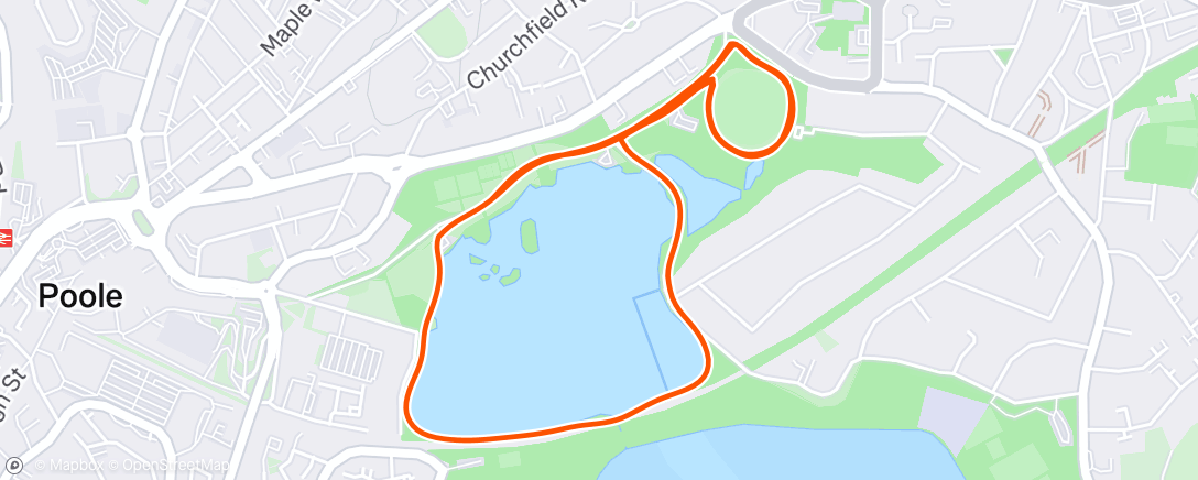 Map of the activity, Morning Run