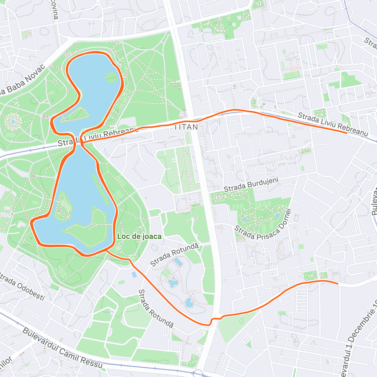 Mapa de la actividad (Intervals 200/400/600/800/800/600/400/200)