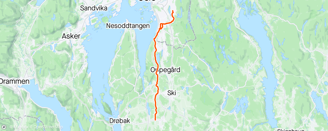 Karte der Aktivität „Lagtempo Frøy G3”