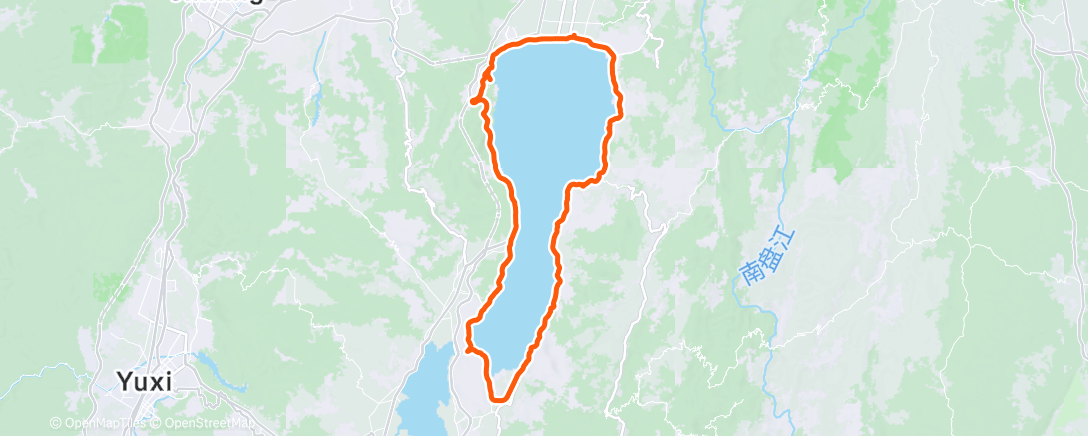 Map of the activity, 晨间骑行