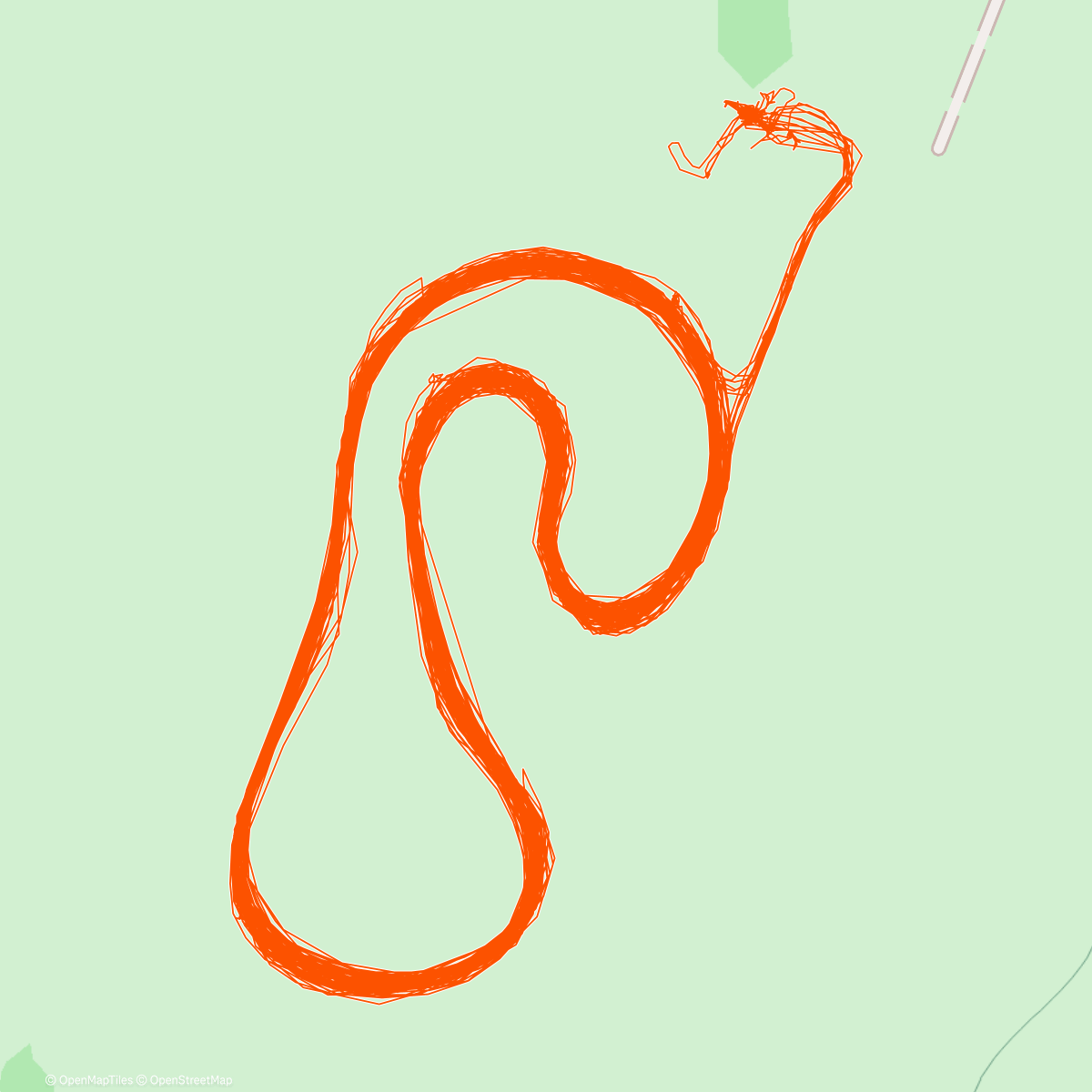 Карта физической активности (Ралли-спринт по СТК Ракета аэродром Стрижи.)