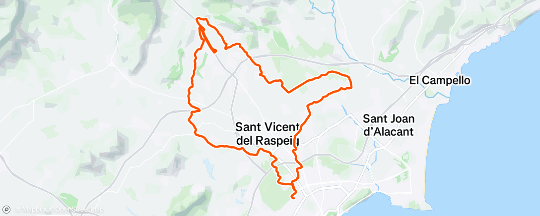 Map of the activity, Smooth road