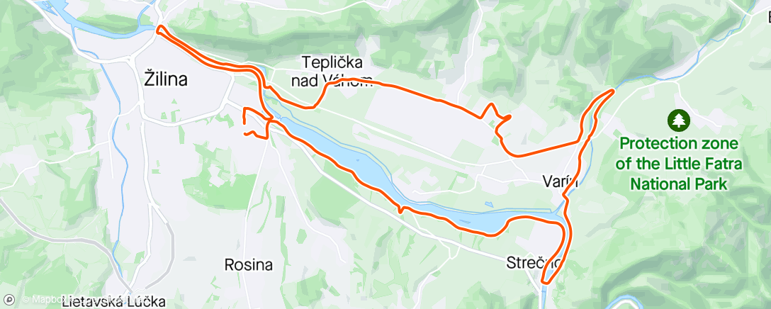 Map of the activity, Strečno