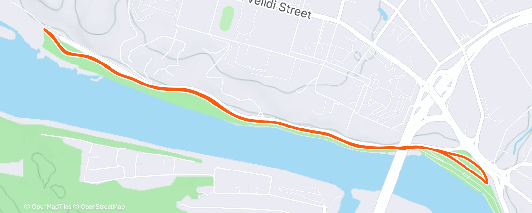 Map of the activity, Lunch Run