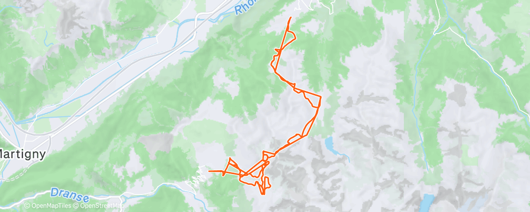 Map of the activity, On Slope Alone