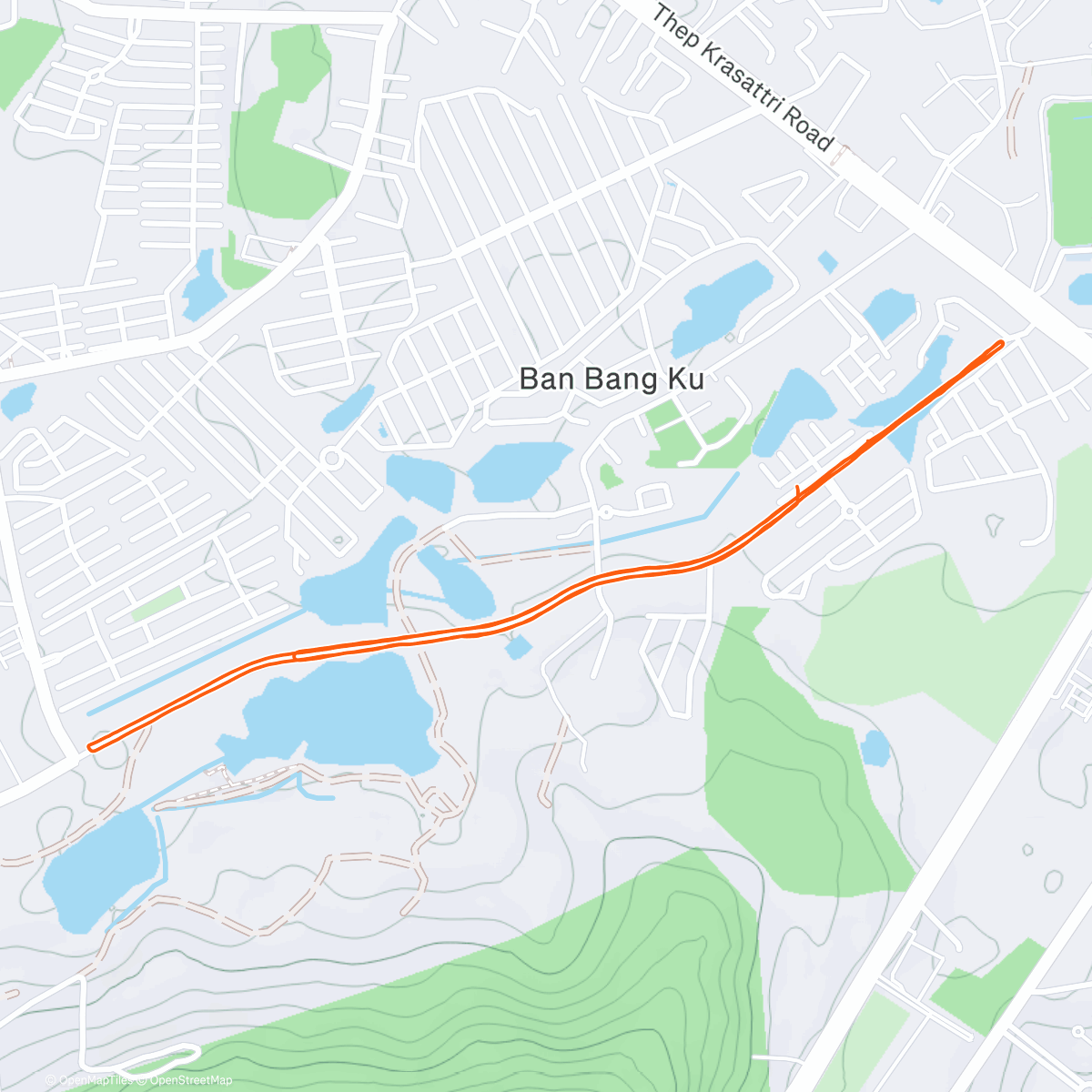 Map of the activity, Manon's training #8 : Goal 6K with Sticky