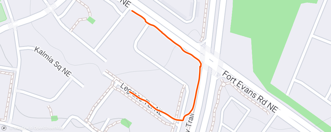 Map of the activity, Morning Walk