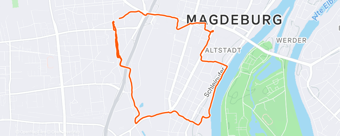 Map of the activity, Mittagspaziergang