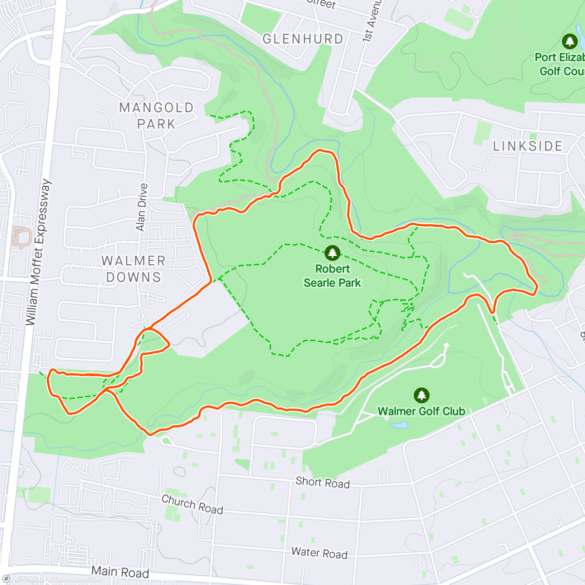 活动地图，Pierre’s Birthday Trail Run
