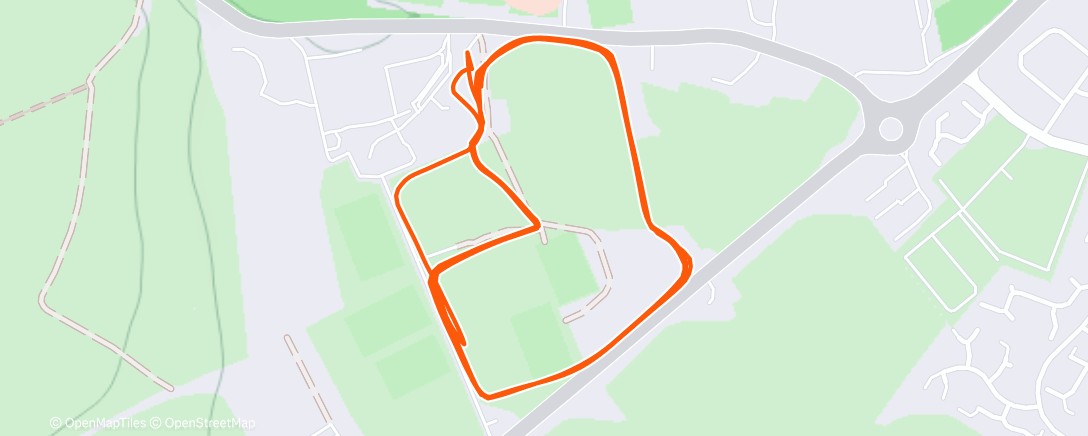 Map of the activity, Morning Run