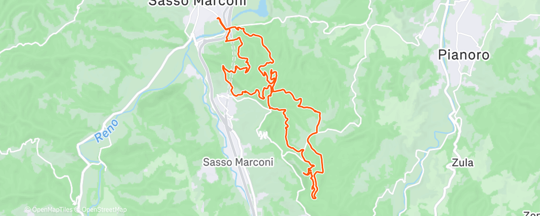 Mapa de la actividad (Ritorno al Trail Run. Crepato. 🤢)