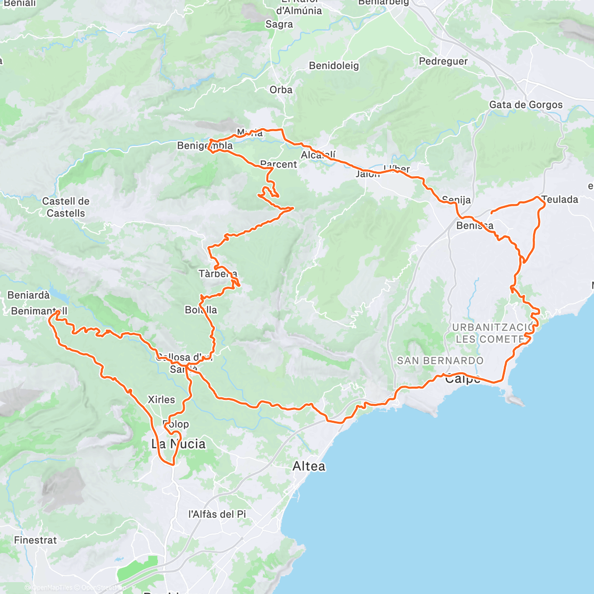 Map of the activity, 🚵‍♂️