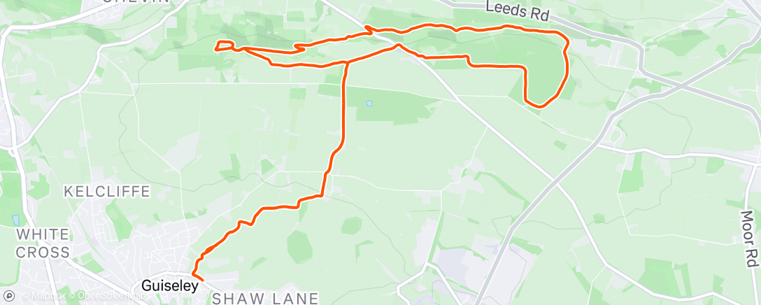 Map of the activity, Morning Run