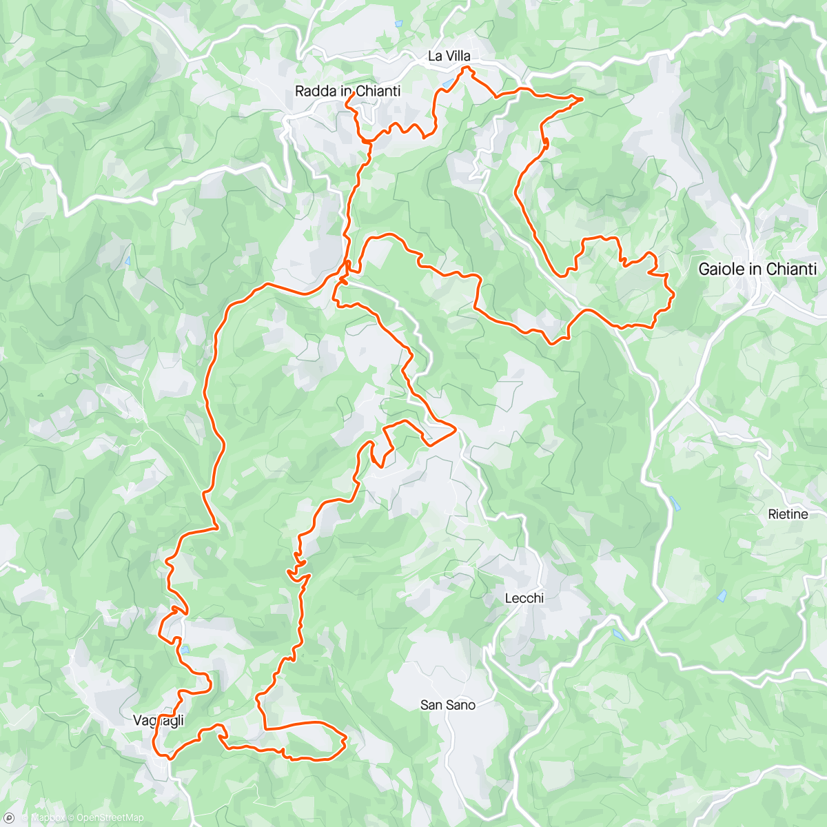 Map of the activity, UTMB Chianti Marathon