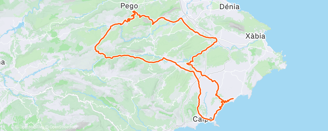 Map of the activity, Fahrt am Morgen