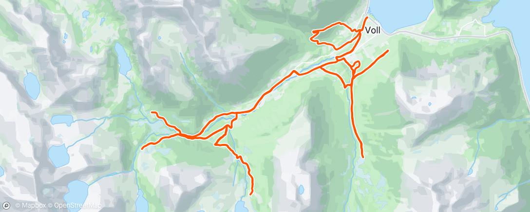 Map of the activity, Morning Trail Run