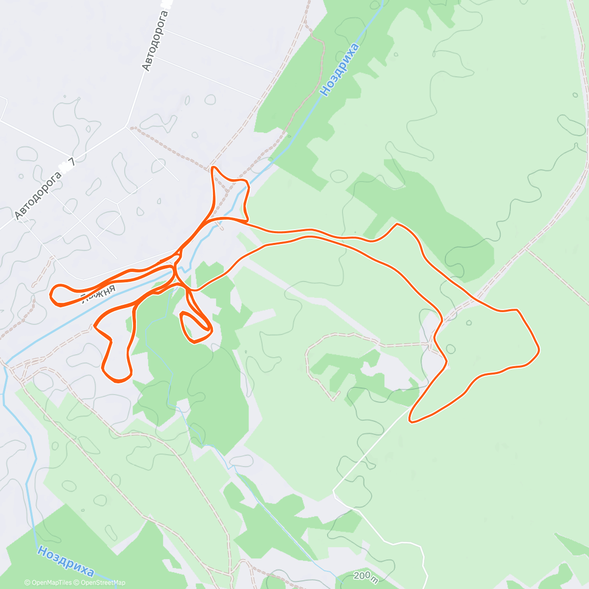 Map of the activity, Ноздриха