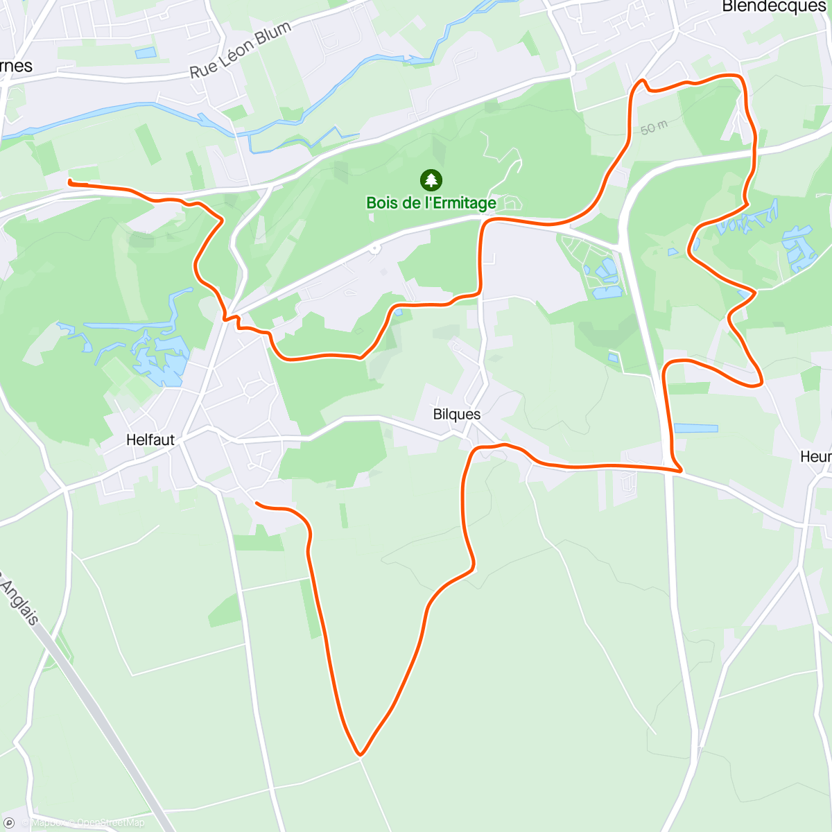 Map of the activity, Marche des tyrannos(partie 1).