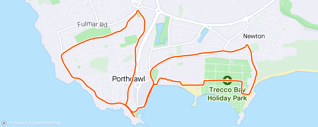 Map of the activity, Porthcawl 10K 2024 (59:21)