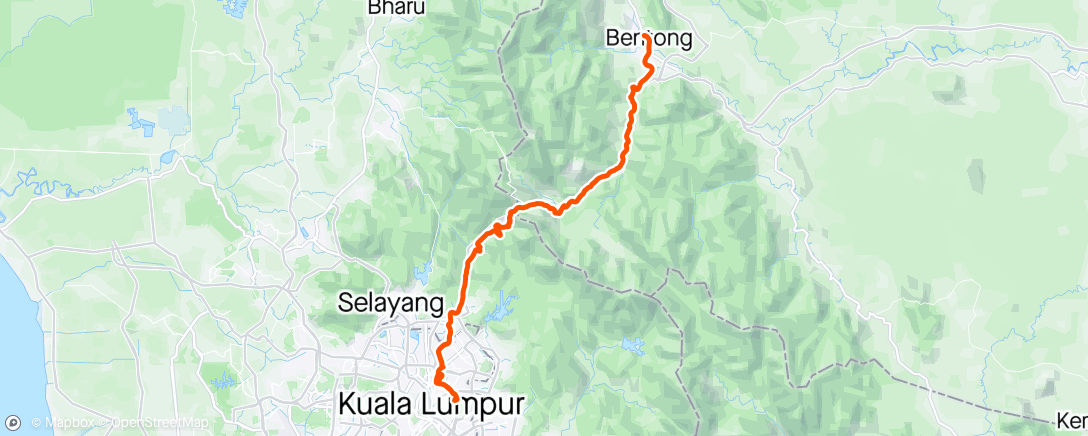 Map of the activity, Bentong with Matteo and Shaun
