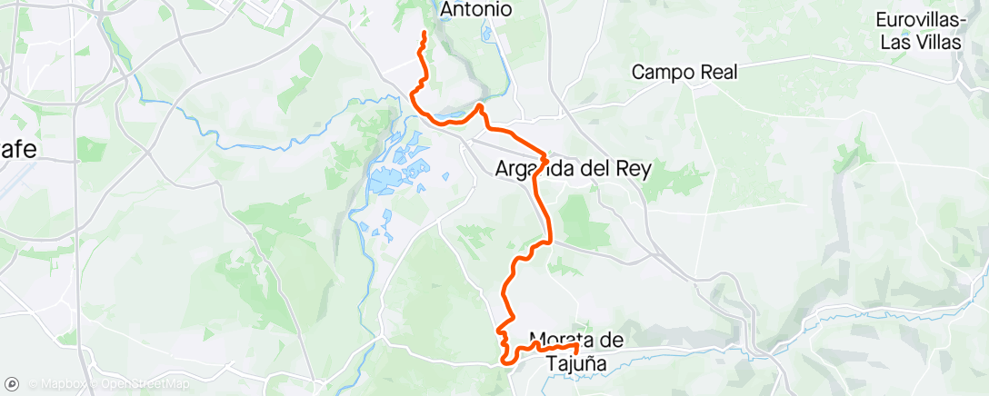 Map of the activity, Morata de Tajuña!