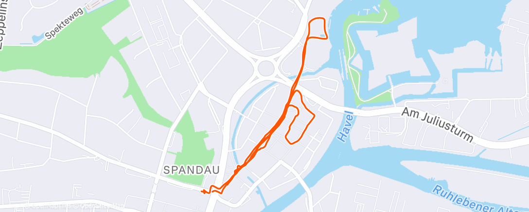 Map of the activity, Afternoon Walk