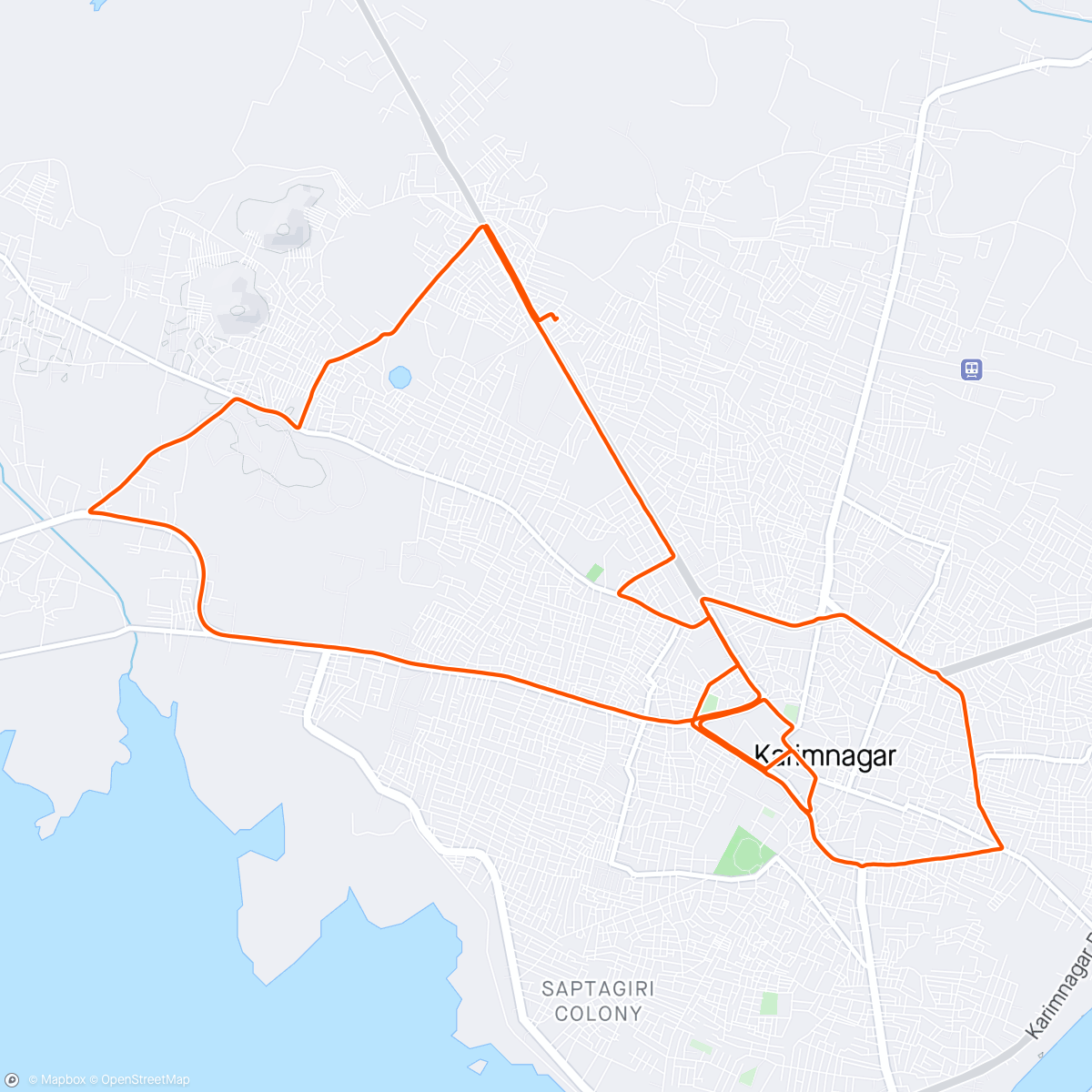 Mapa de la actividad, Morning City Ride