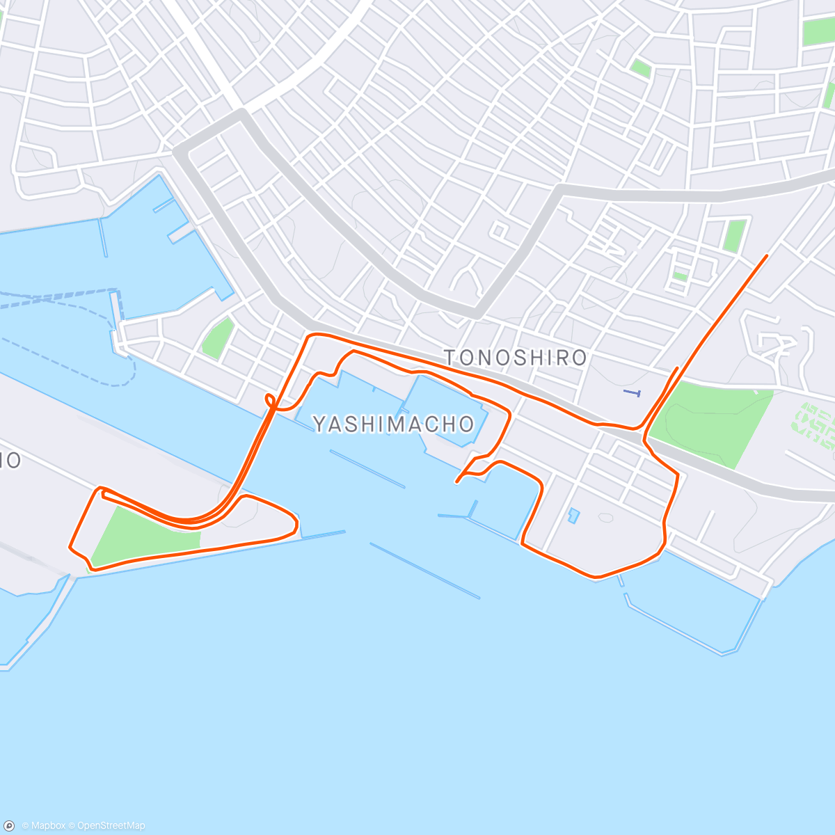 Mapa da atividade, Sunset Run 🏝️🏃🏻
