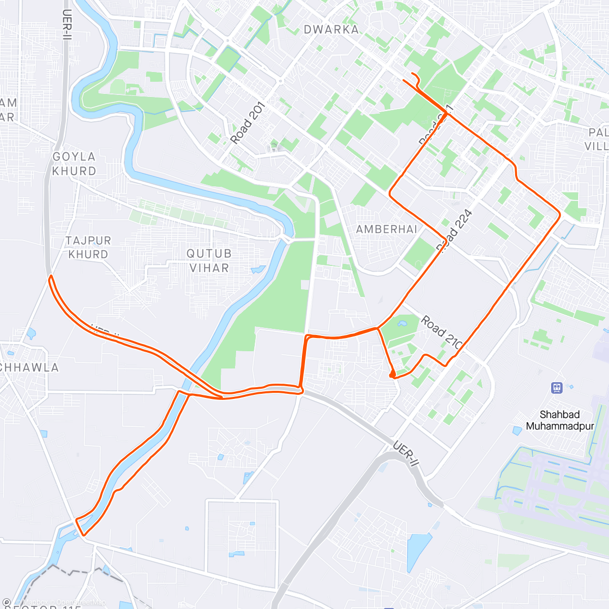 Map of the activity, Weekend Morning Ride
