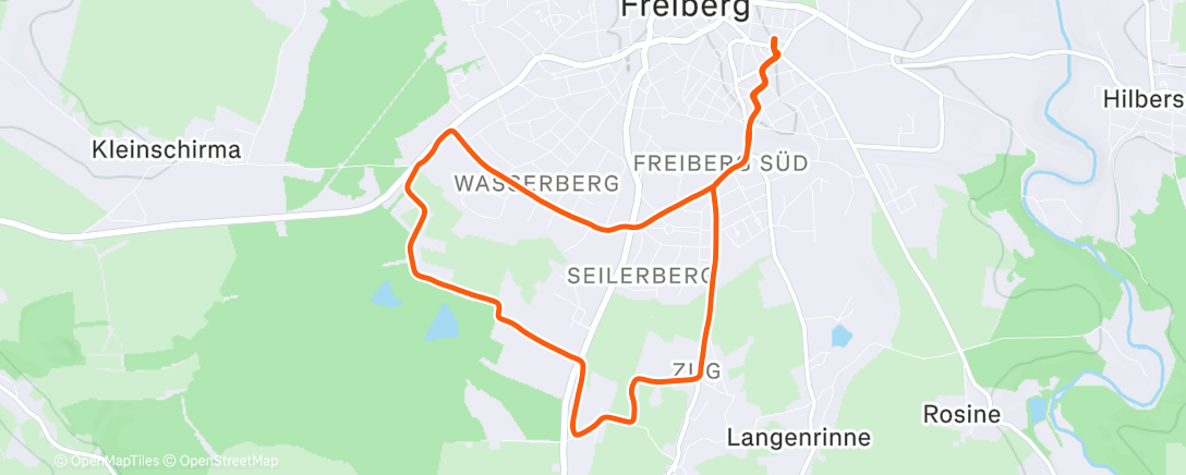 Mapa de la actividad (Lauf am Morgen)