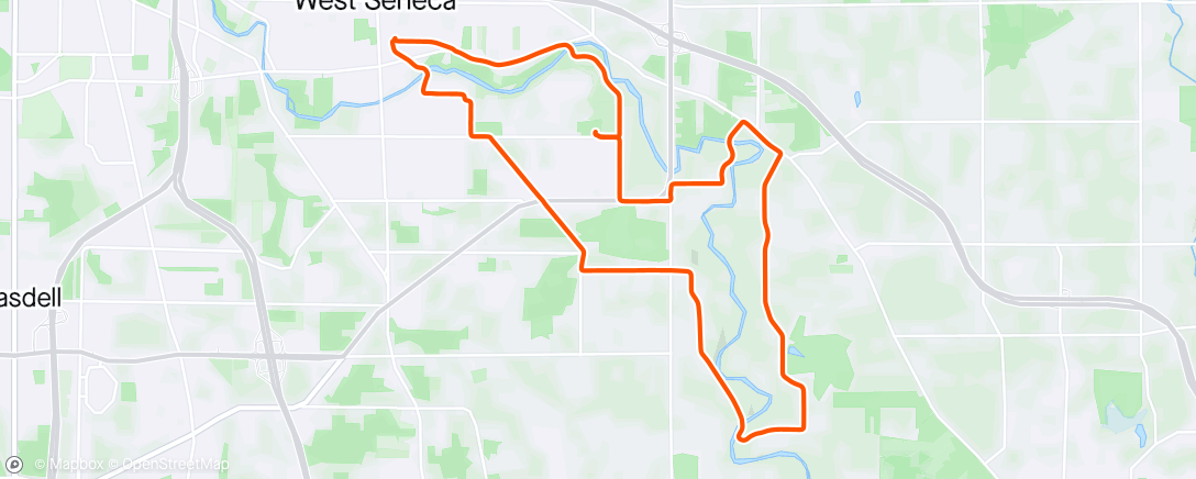 Map of the activity, Afternoon Ride 🌞